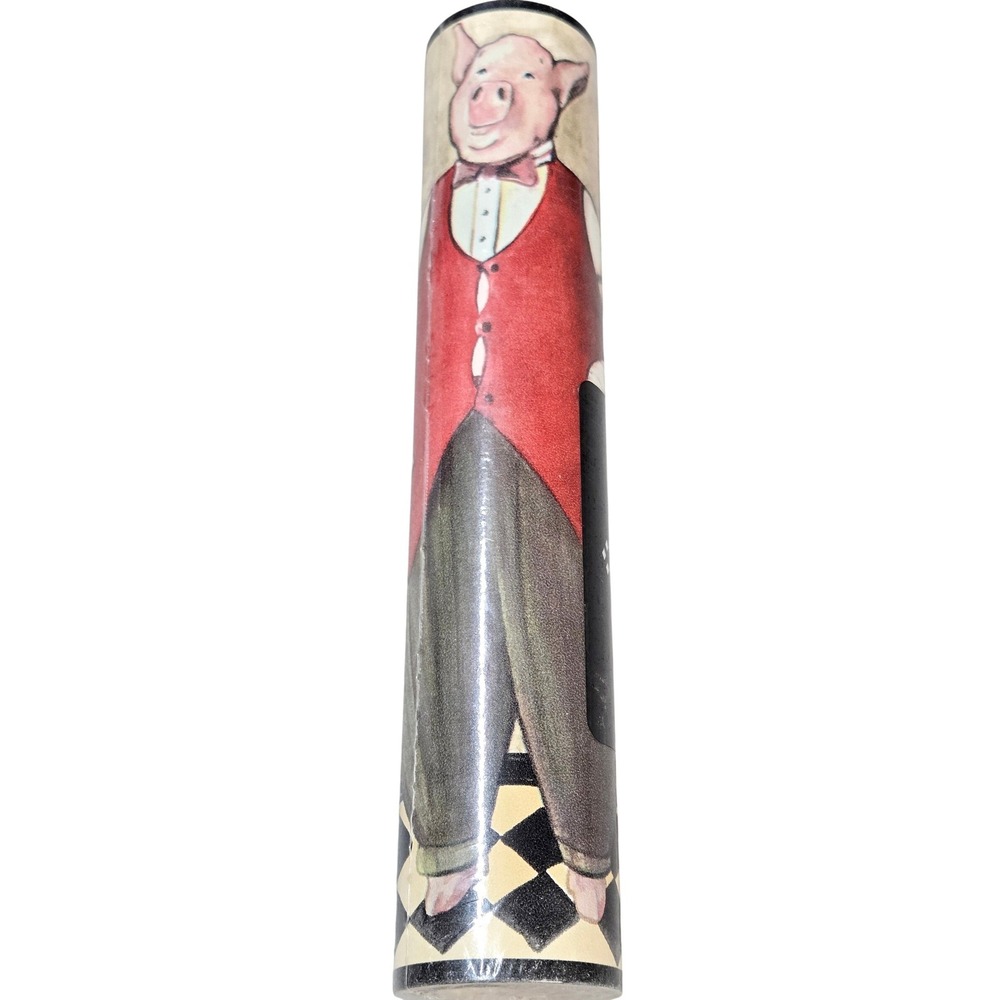 Imperial Pig Chef Waiter Wallpaper Border 5 Yards Vintage Kitchen Kitsch Decor